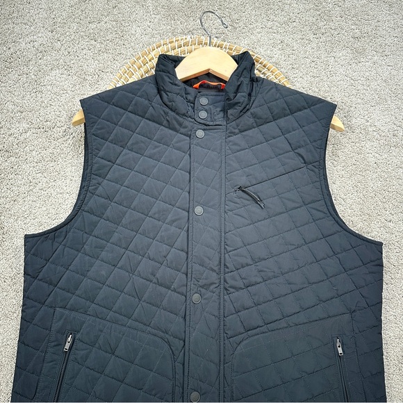 Bluffworks Men’s Horizon Quilted Vest Full Zip High Neck Travel in Black M - Picture 3 of 13